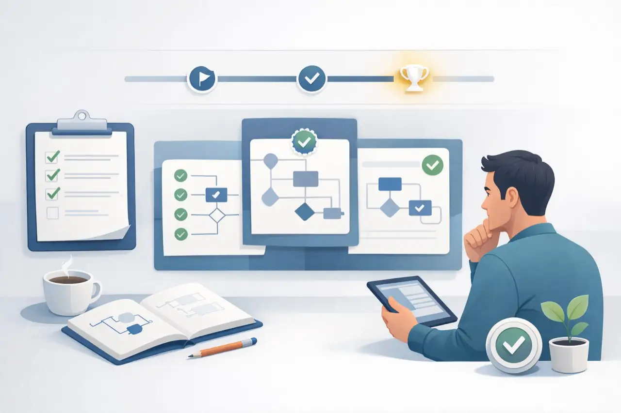 n8n 學習評量章節開場插畫